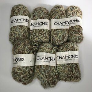 Vintage Chamonix Yarn Made in France 7 Skeins of 40yd 31% Mohair Blend Wool New